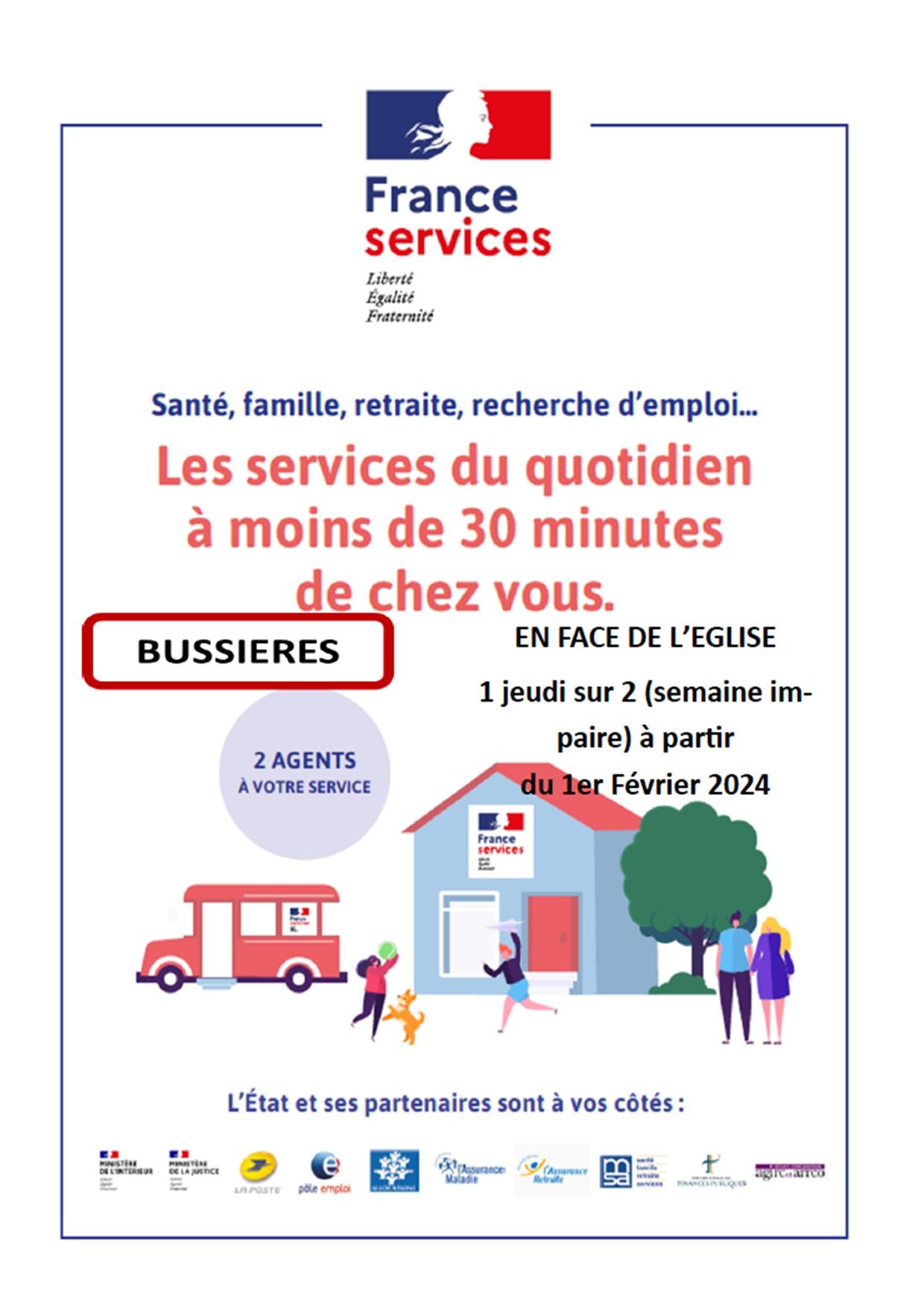 Bus france services bussieres